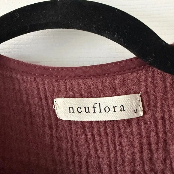 Neuflora Fall River Dress Dusty Burgundy Size Medium - Picture 2 of 4